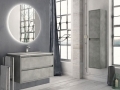 Ensemble meuble de salle de bains Siri 100 cm 2 tiroirs cemento