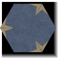 carrelage hexagonal Stella Gold