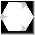 carrelage hexagonal Stella Silver