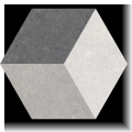 carrelage hexagonal Traffic 3D Grey