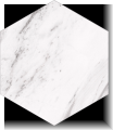 Carrara Hexagonal 25cm