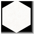 Vintage Hexagonal Blanco