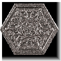 carrelage hexagonal Zinc Silver décor natural