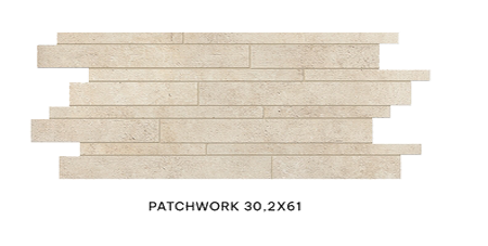 Décor listel Grey Soul Sand 30.2x61cm 30.2x61cm, Grès cérame, pour intérieur et extérieur