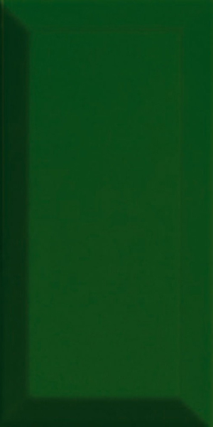 Faïence Bisel Verde Botella brillant 20 x 10cm, Pate rouge, pour intérieur
