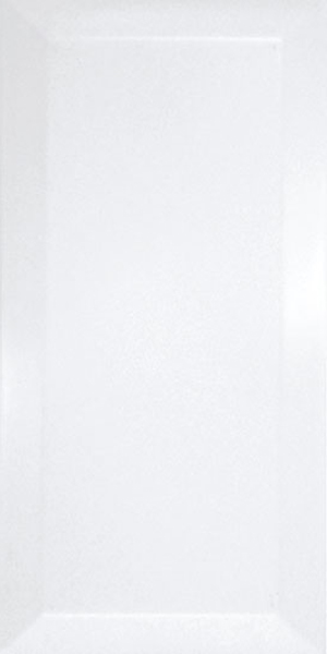 Faïence Metro Bisel Blanc mat 15 x 7.5cm, Pate rouge, pour intérieur et extérieur