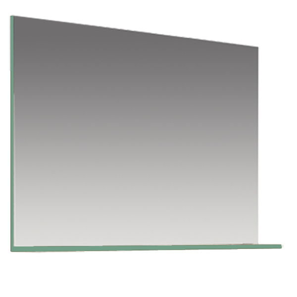 Miroir New Orleans Verde Té laqué mat (avec tablette)